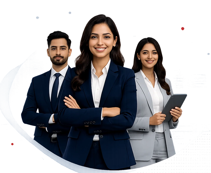 Professional recruitment team